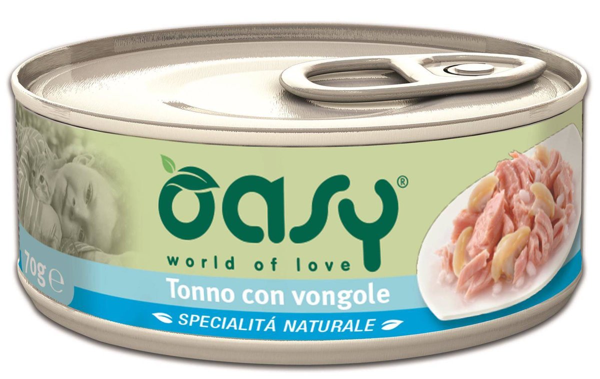 OASY NATURAL Tuńczyk z małżami 70 g ZH_02335