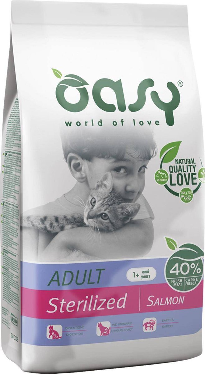 OASY DRY CAT Sterilized - Łosoś 300 g