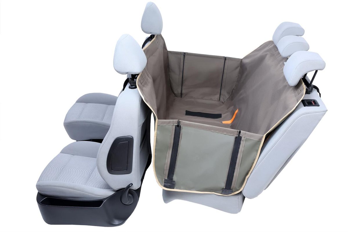 Kardiff Kardimata Anti Slip Z Bokami 123X154 Oliwkowa Mata Samochodowa Na Tylne Fotele