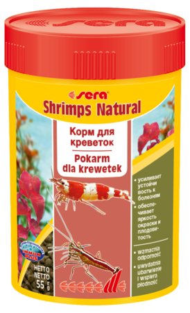 Sera Shrimps Natural 100 ml, granulat - pokarm dla krewetek i raków [SE-00554] 100 ml ZH_03382
