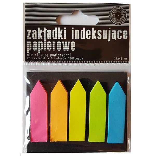 Zakładki indeksujące papierowe neon - Ziemia Obiecana