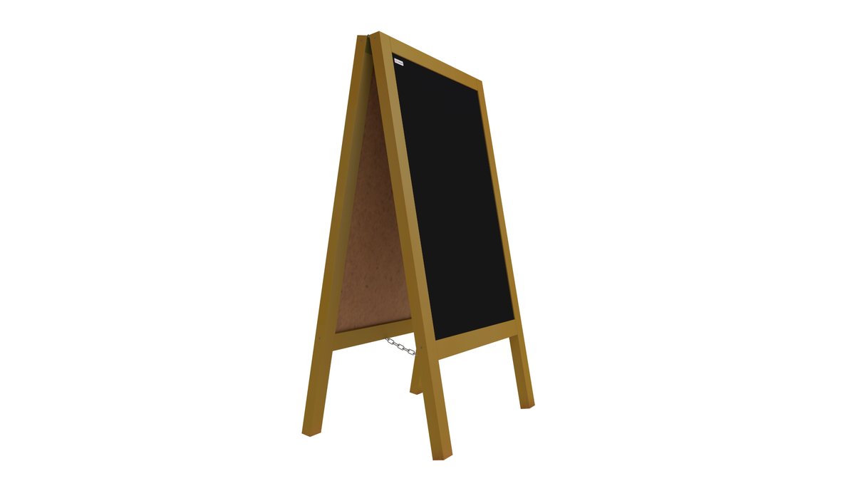 Allboards Potykacz stojak kredowy ZŁOTY 100x60 cm stojak reklamowy PK75GOLD