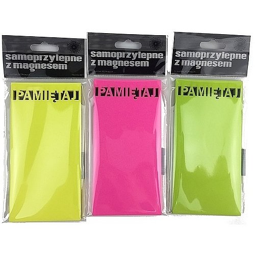 Karteczki elektrostatyczne 75x75mm 100K Pamiętaj - Ziemia Obiecana