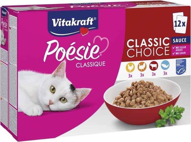 Vitakraft POESIE CLASSIQUE Multipak z rybą 12x85g