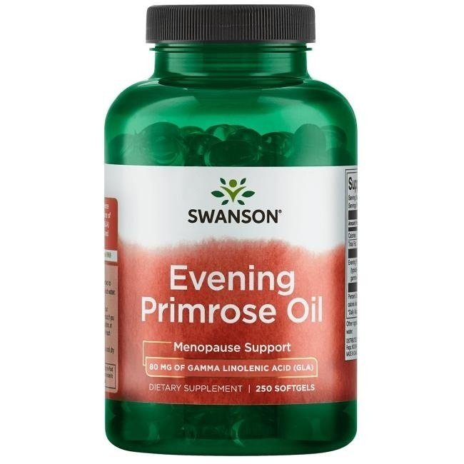 SWANSON Evening Primrose Oil (Olej z Wiesiołka) 500 mg 100 kapsułek