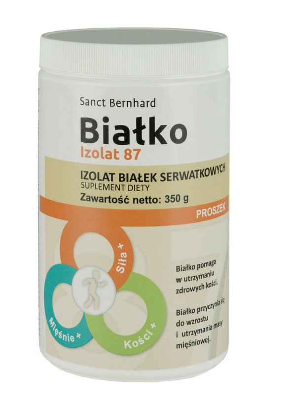 Kräuterhaus Sanct Bernhard KG Białko Izolat 87 - Izolat Białek Serwatkowych (350 g)