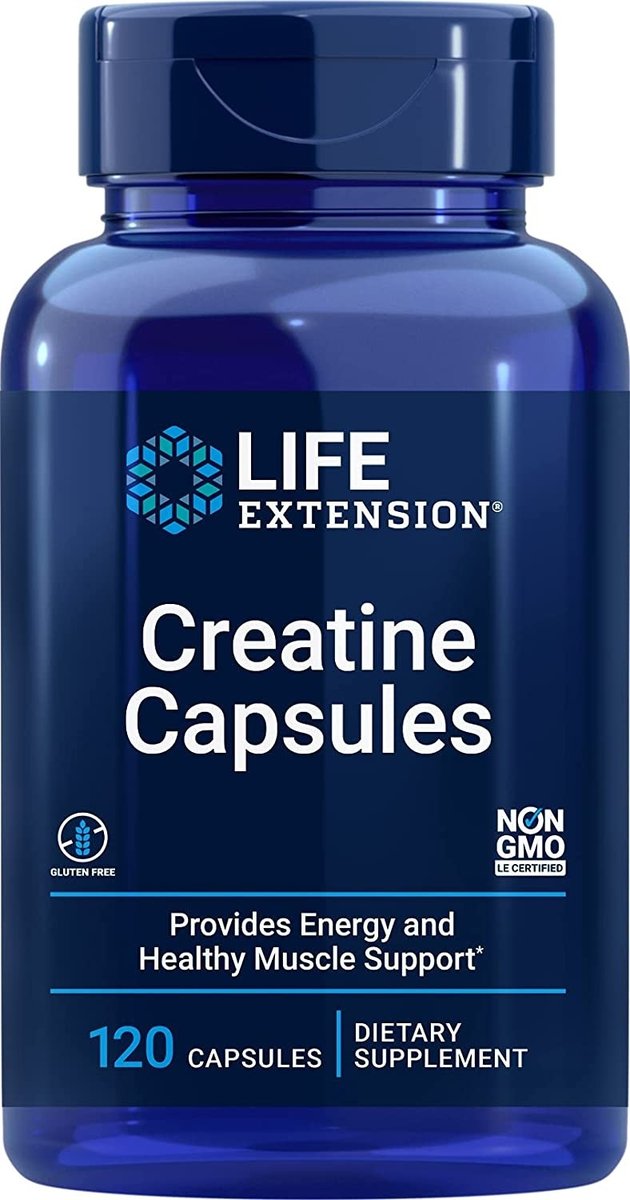 Life Extension Kreatyna Creatine Capsules 120 kapsułek