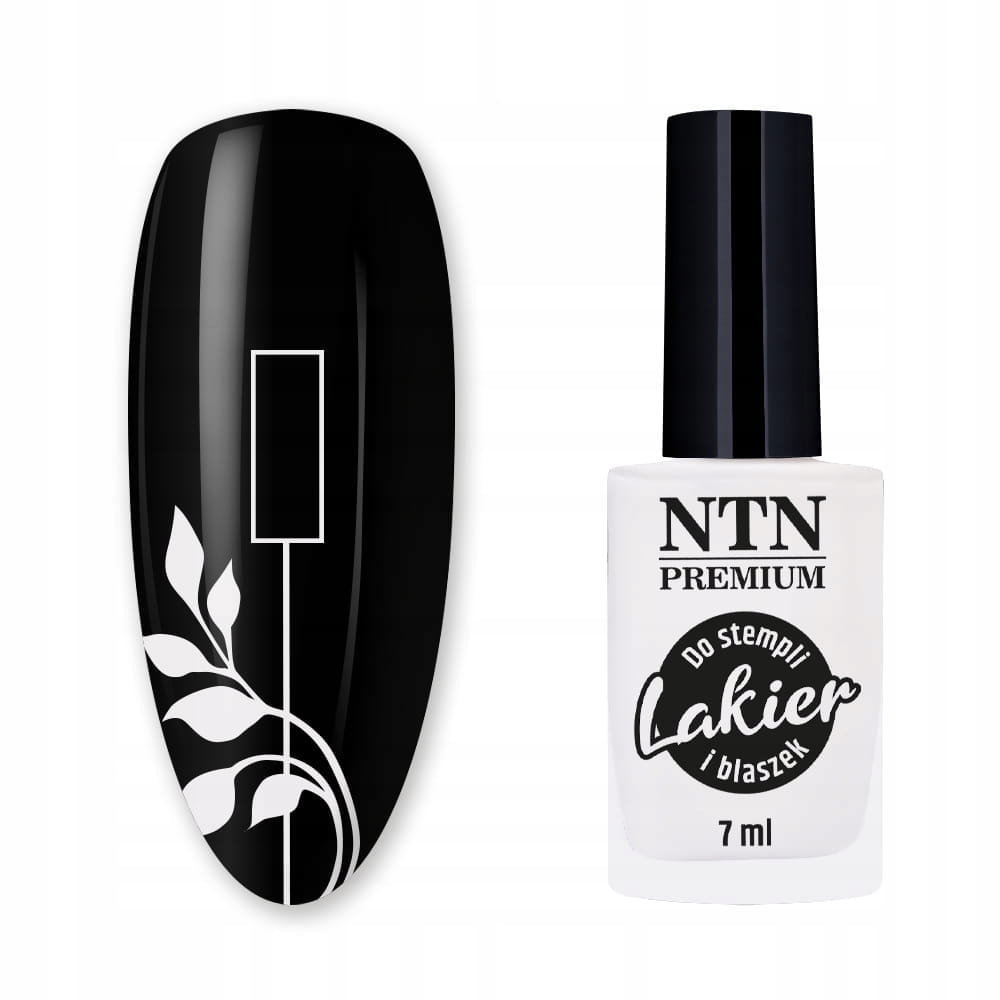 Ntn Premium Lakier do stempli i blaszek NTN Premium biały 7 ml Nr 58