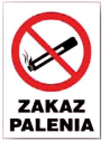 Zi-10/2 Znak Tablica Informacyjna - Zakaz Palenia