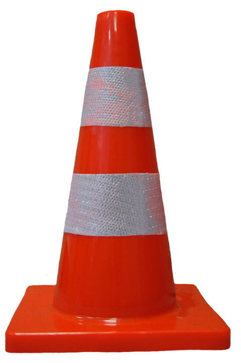 ROAD pachołek drogowy ostrzegawczy pcv 30 cm