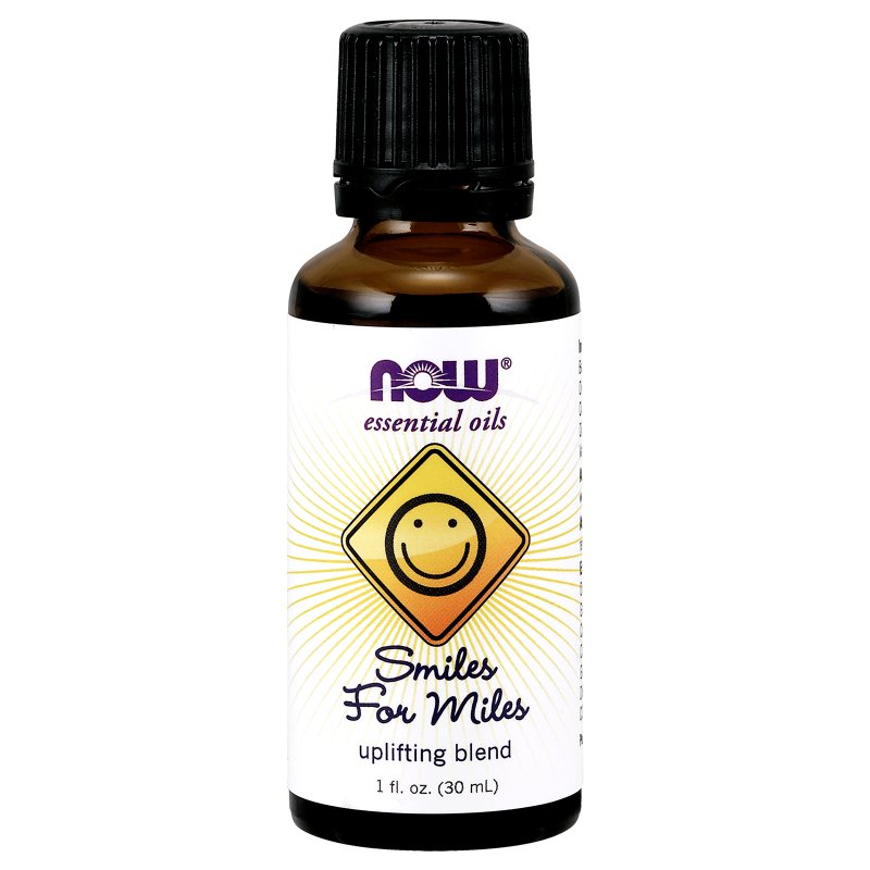 Now® Foods Olejek eteryczny NOW, mieszanka olejków Smiles of Miles (olejek eteryczny, mieszanka stymulująca), 30 ml