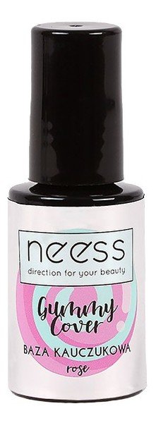 Neess NEESS Baza kauczukowa do lakierów hybrydowych Gummy Cover Rose 4ml