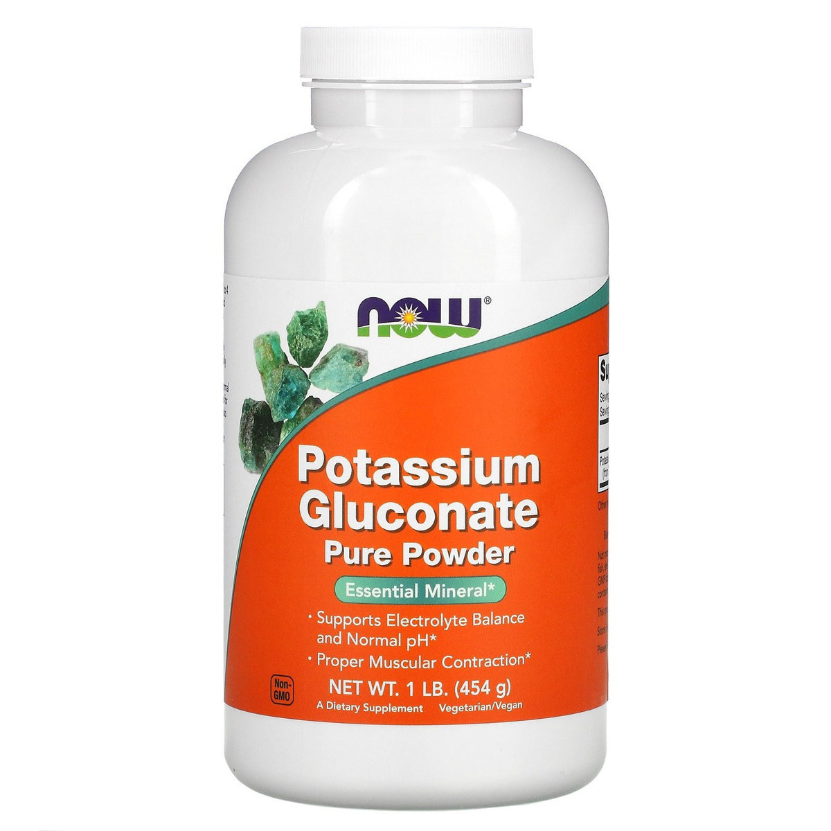 Now Foods Foods Potassium Gluconate Powder - Glukonian Potasu (454 g)