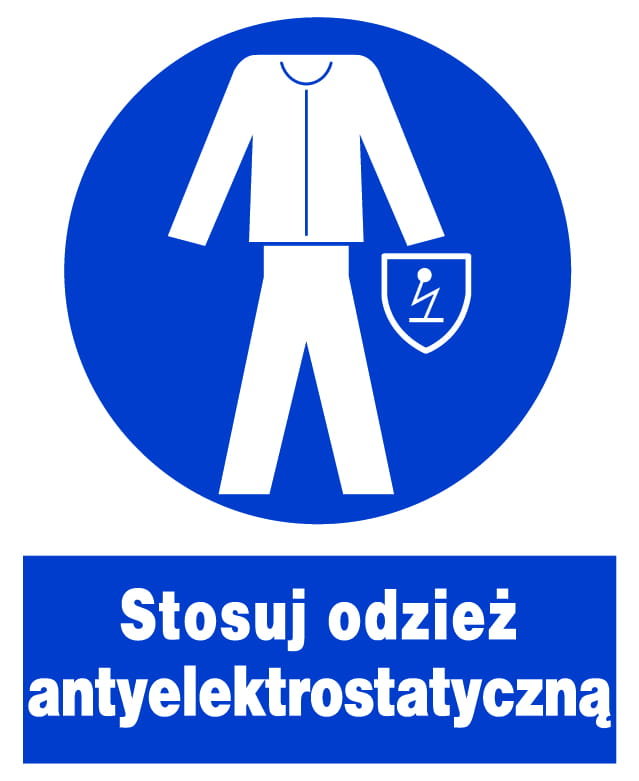Zno-33 Znak Stosuj Odzież Antyelektrostatyczną