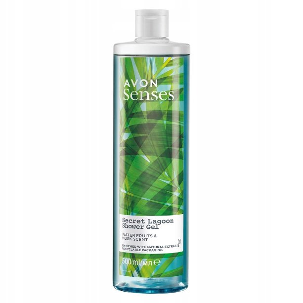 Avon, Żel pod prysznic Secret Lagoon, 500 ml