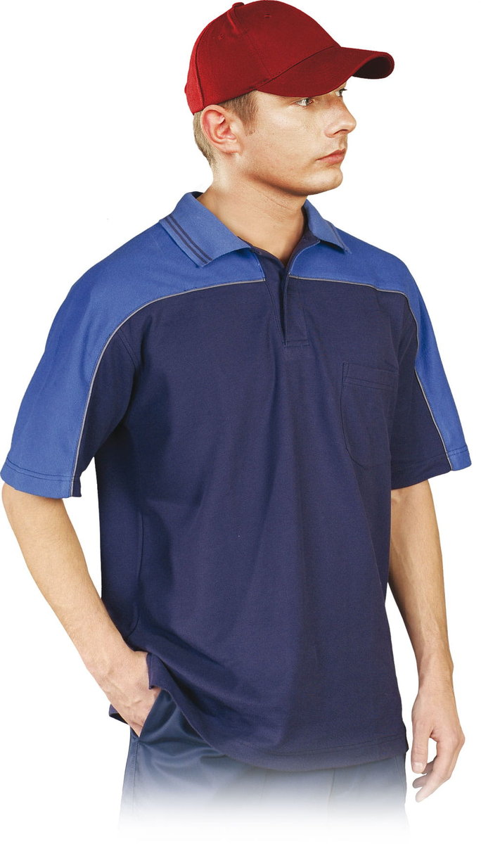 POLO-FOREST koszulka robocza granat blue polo - S