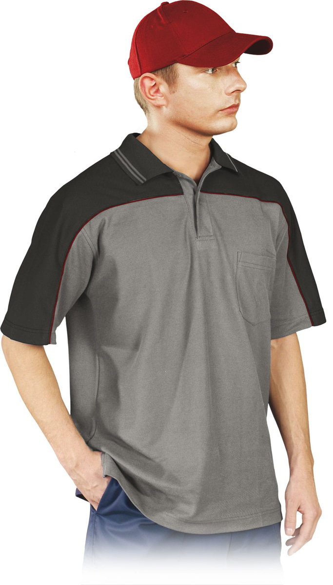 POLO-FOREST koszulka robocza szara black polo - S
