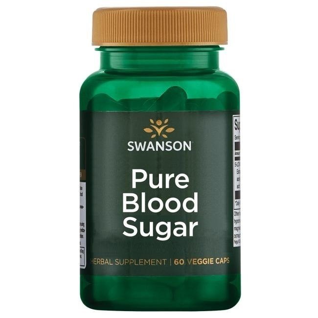 SWANSON Pure Blood Sugar (Regulacja Glukozy we Krwi) 60 Kapsułek wegetariańskich