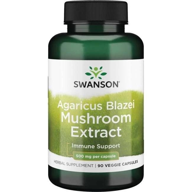 Swanson - Grzyby Agaricus Blazei, 500mg, 90 vkaps