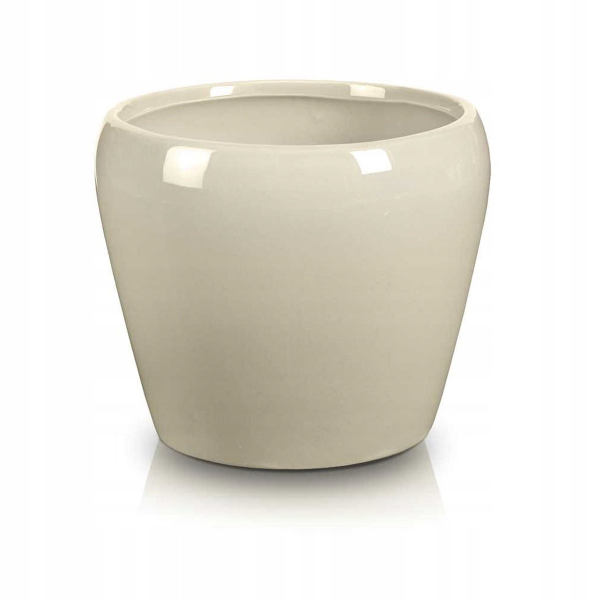 Doniczka Ceramiczna Na Kwiaty 12,5 Cm Kremowa
