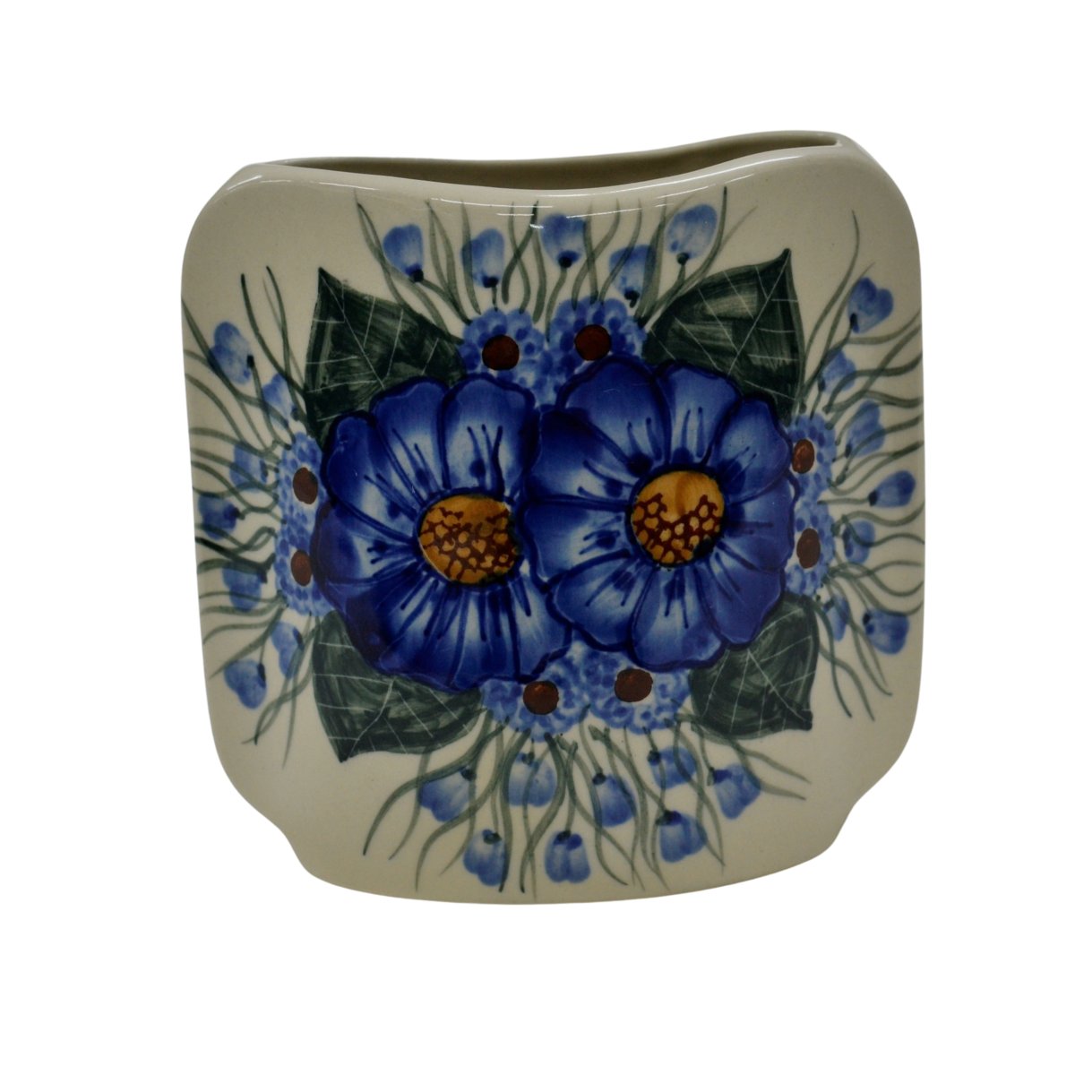 Ceramiczny wazon płaski Ceramika Bolesławiec