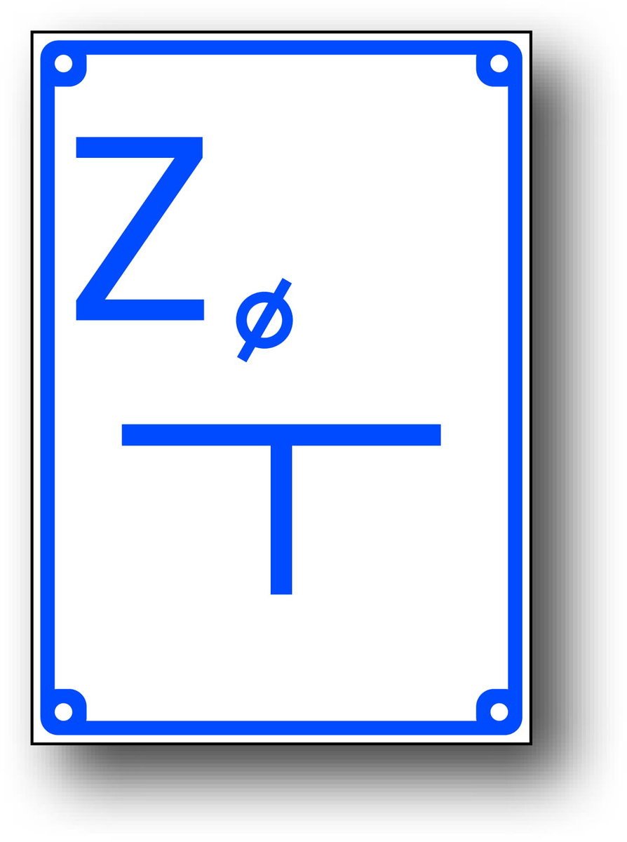 Todw-2 Znak Z Tabliczka Orientacyjna Dla  Zasuwy