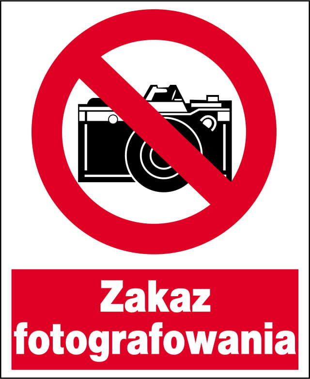 Zzo-11_Znak Zakazu Bhp Zakaz Fotografowania