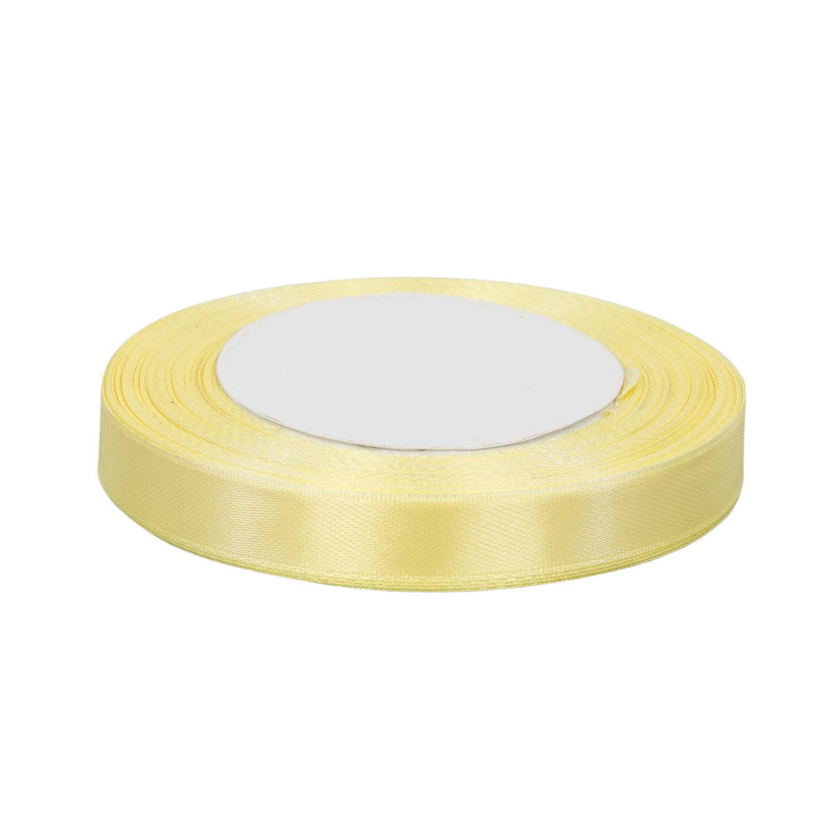 Wstążka Satynowa Jasnożółta 12mm x 36y nr 032