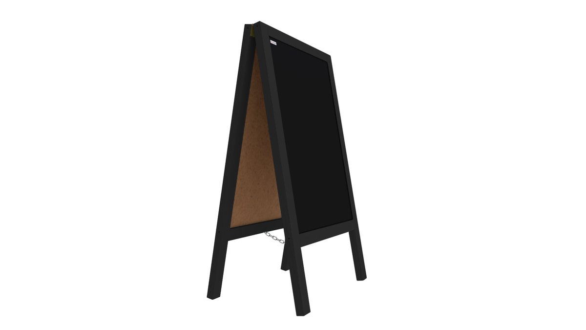 Potykacz stojak kredowy CZARNY 100x60 cm stojak reklamowy