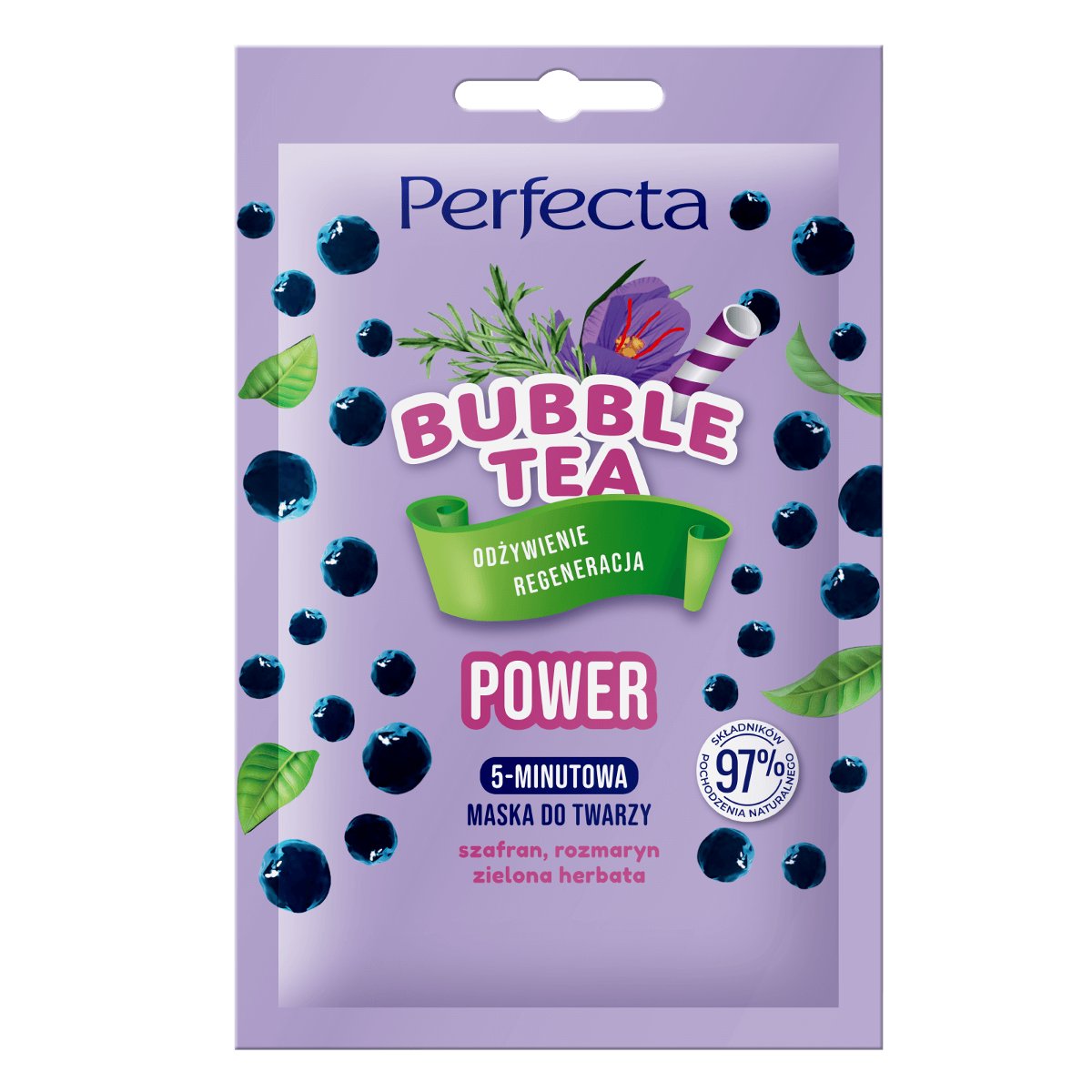 Perfecta Bubble Tea, 5-minutowa maska do twarzy Power 10.0 ml