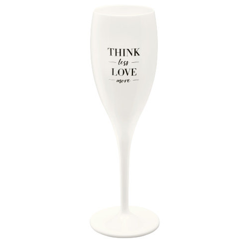 Koziol Kieliszek do szampana Cheers z napisem Think Less Love More 3911525