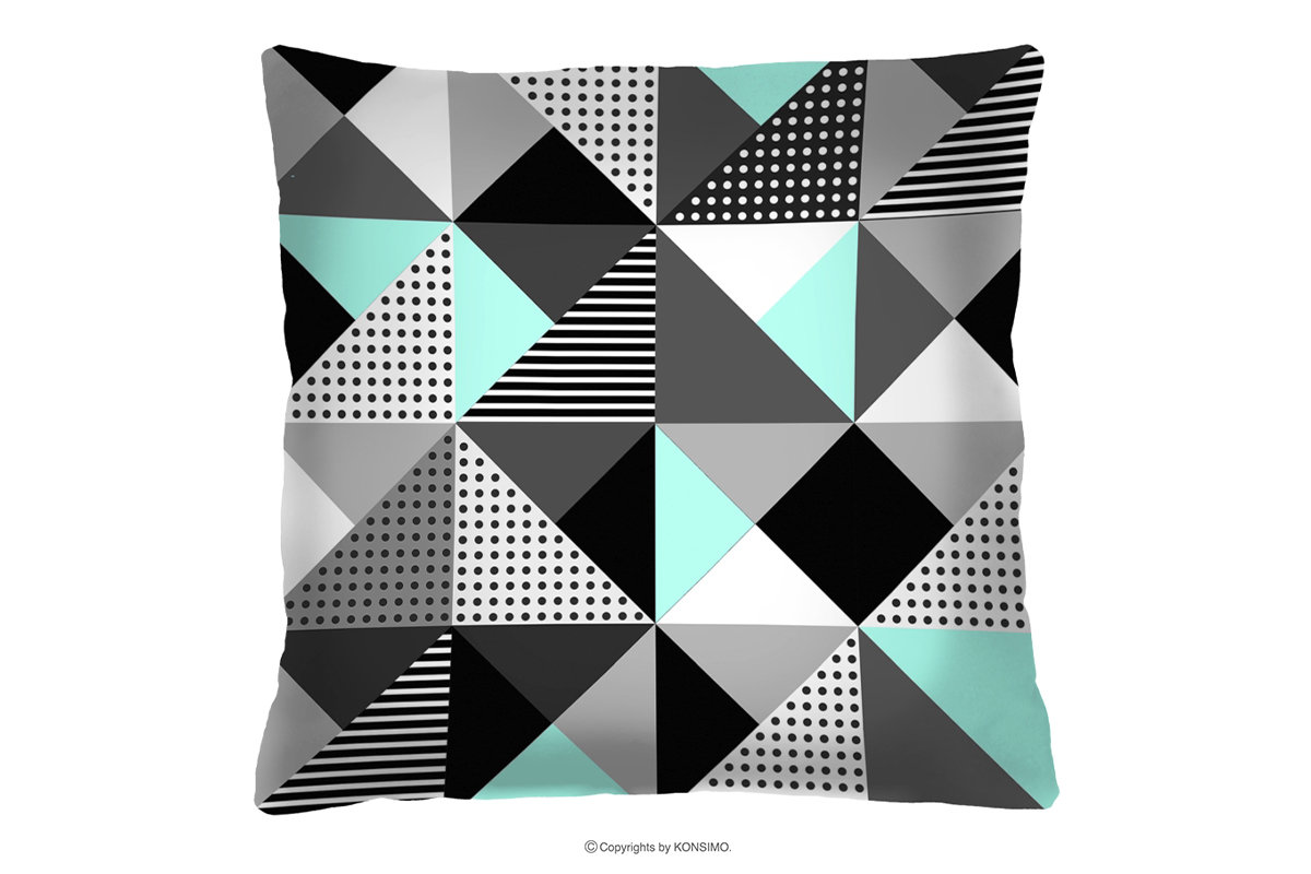 Poduszka w trójkąty 40x40 HIRTI