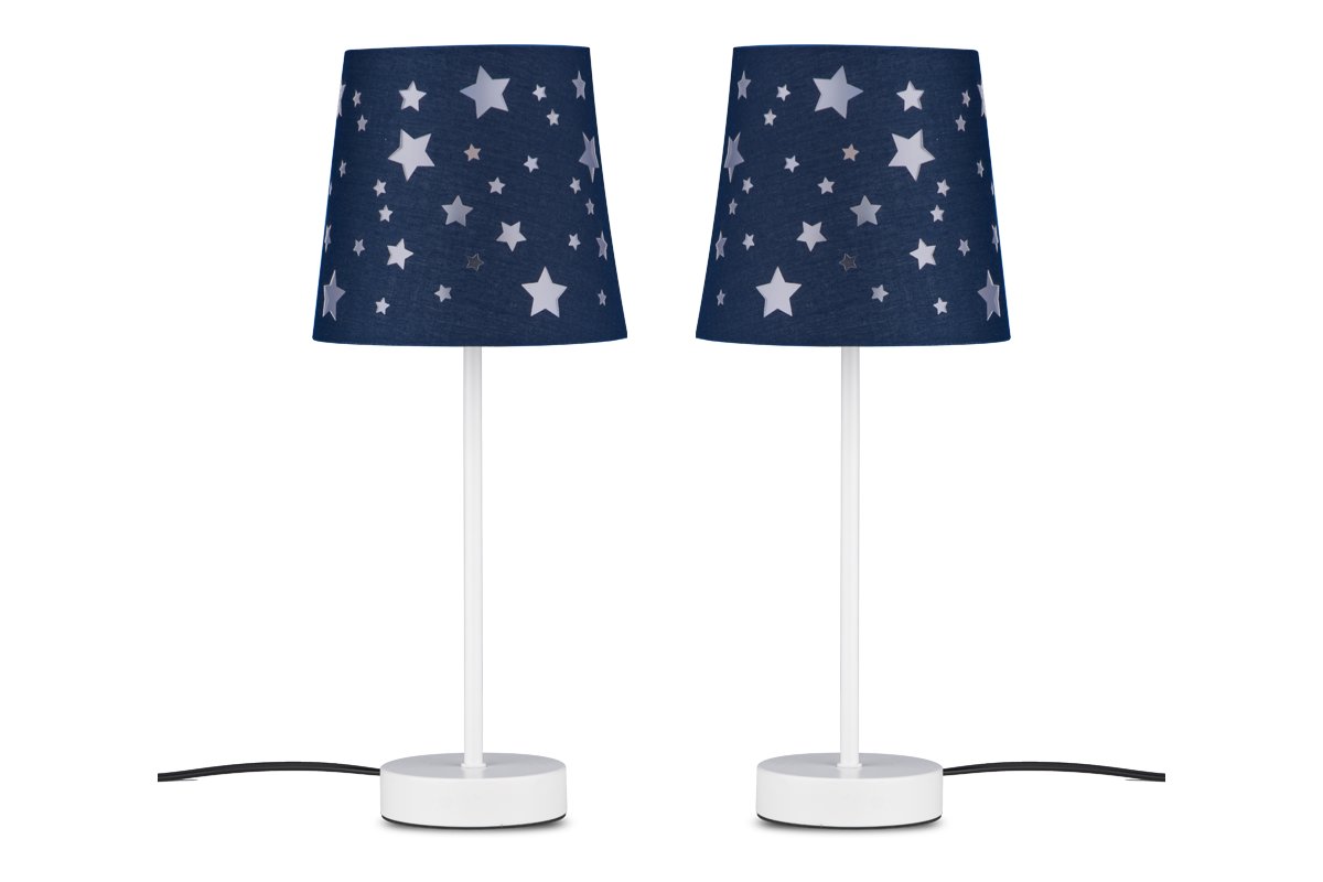 Lampa w gwiazdki granatowa do pokoju dziecięcego 2szt. TATI