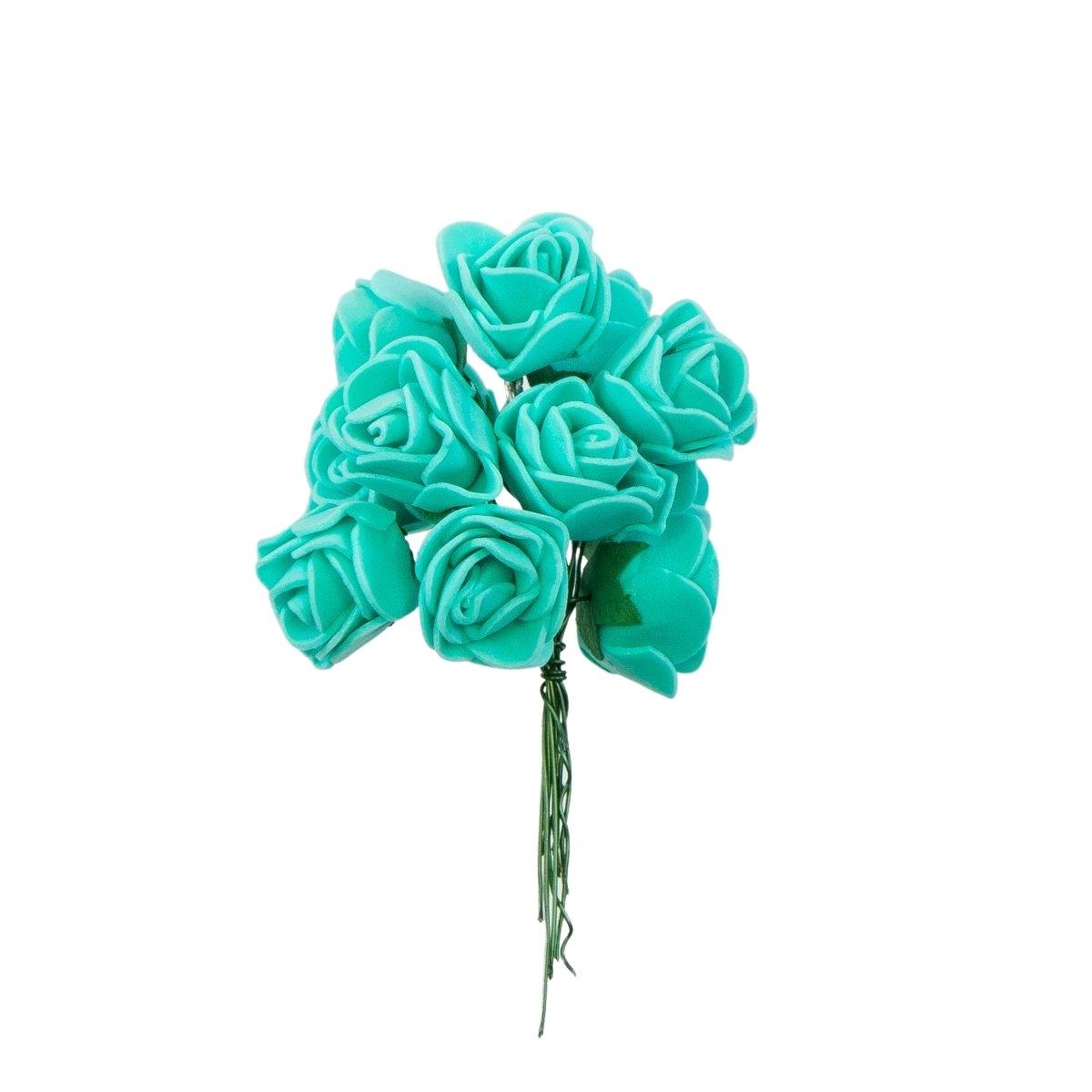 Mini Róża Ozdobna Na Druciku Morska 12 szt.