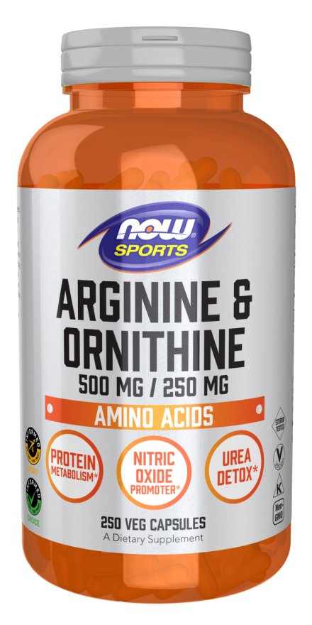 NOW Foods Arginina & Ornityna 250 kaps