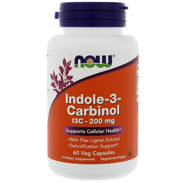 Now Foods Indolo-3-karbinol (I3C) 200 mg (60 kaps.)