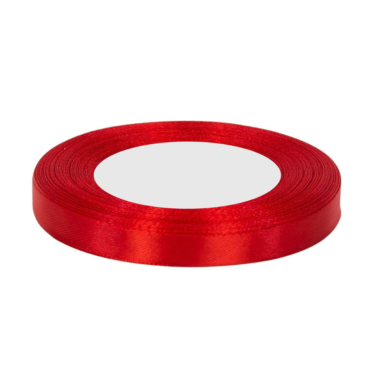 Wstążka Satynowa Czerwona 12mm x 36y nr 005