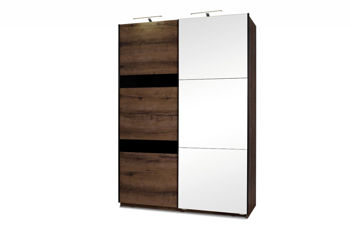 Elegancka szafa dwudrzwiowa z lustrem do sypialni MERO