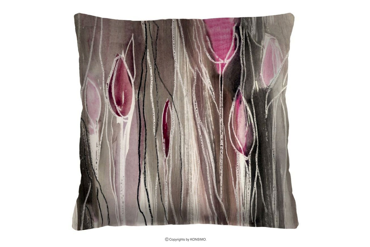 Poduszka motyw malowanych tulipanów ARTIFE