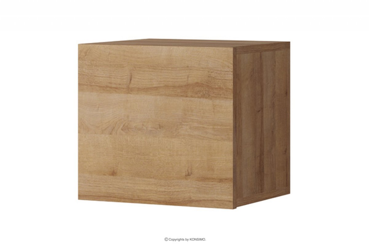 Półka wisząca kwadrat dąb złoty PAVO