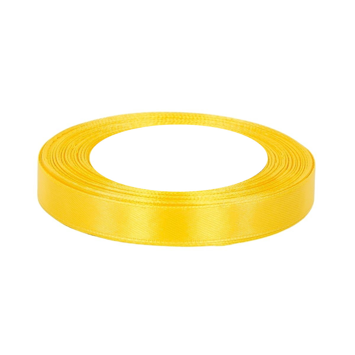 Wstążka Satynowa Żółta 12mm x 36y nr 035