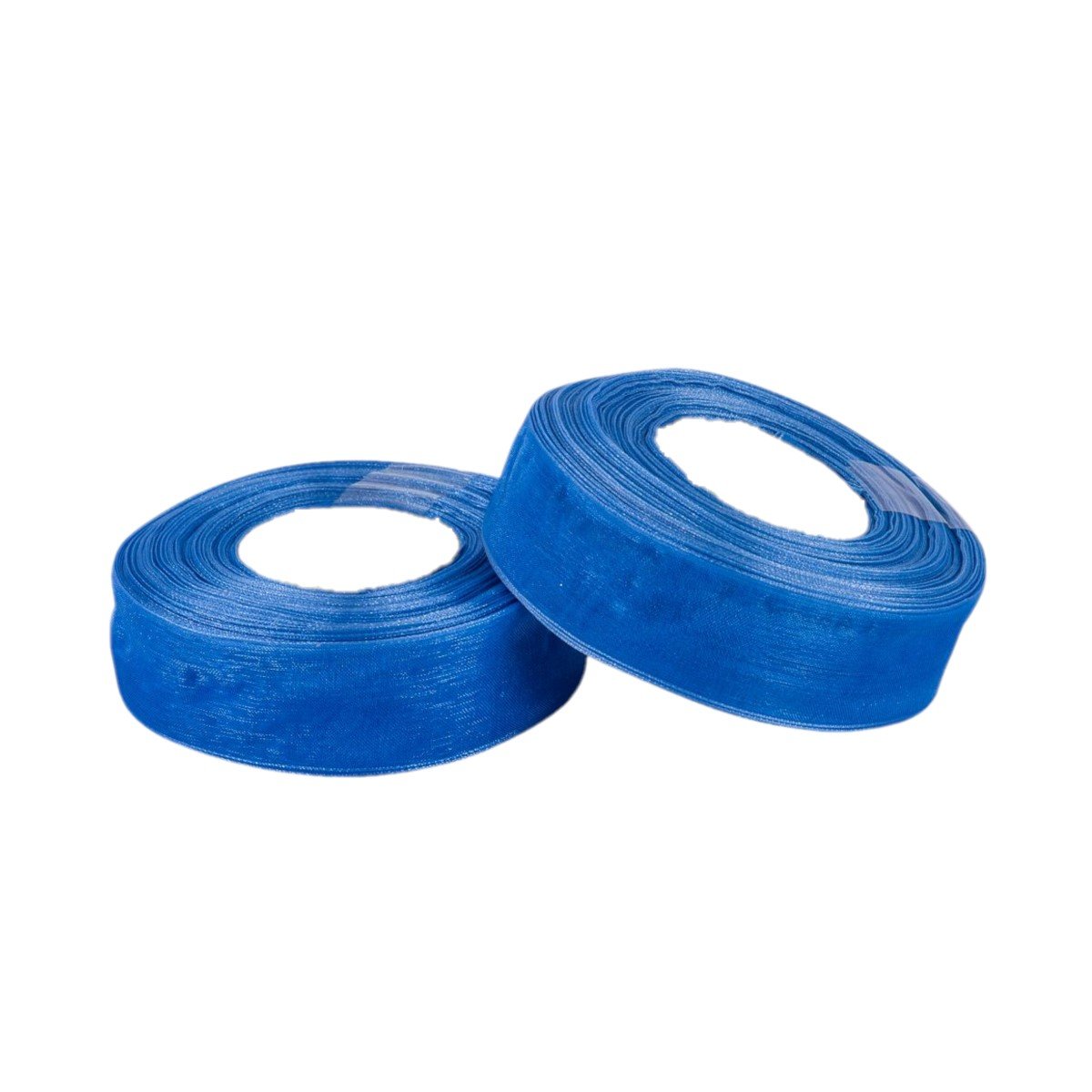 Wstążka Organza Niebieska Niebieski 25mm x 36y