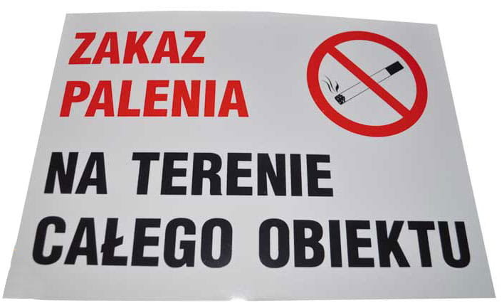 Zi-28 Znak Zakaz Palenia Na Terenie Całego Obiektu