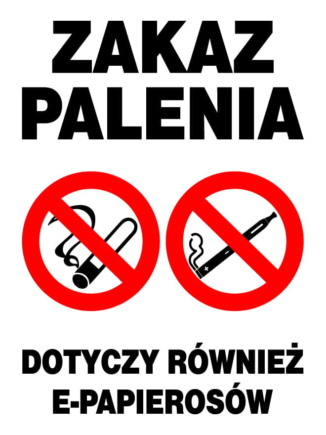 Zi-47 - Zakaz Palenia Dotyczy Również E-Papierosów
