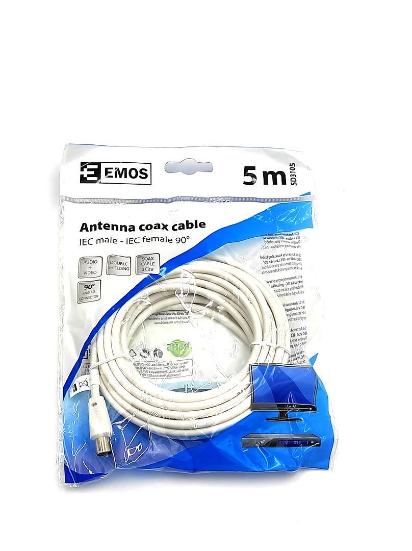 Przewód abonencki 90° 5m kabel
