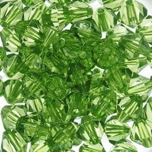 Korale Akrylowe Diamentowe 8mm ( 30szt ) J.Zielony
