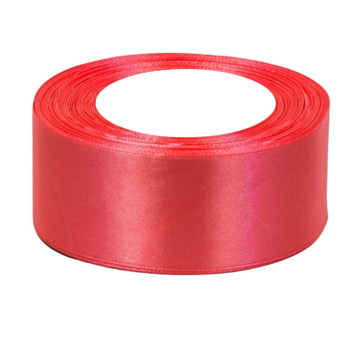 Wstążka Satynowa Intensywnie Koralowa 38mm x 36y