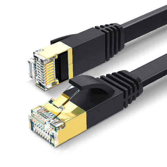 Kabel Sieciowy Lan Ethernet Płaski Rj45 Sftp Cat7 10M