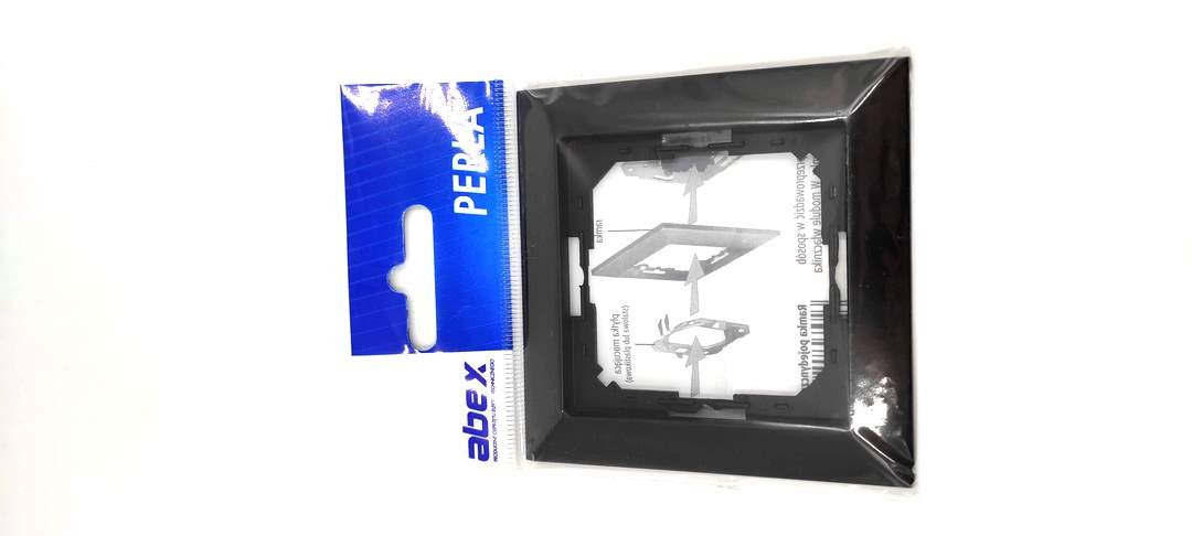 Abex Perła czarny mat ramka 1 RA-1P RA-1P-czarny mat