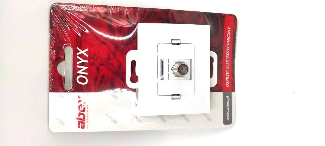 Abex Onyx beż gniazdo antenowe typu F TV-FX F1/01 TV-FX F1/01